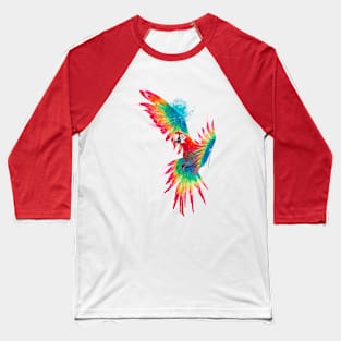 Scarlet Macaw Baseball T-Shirt